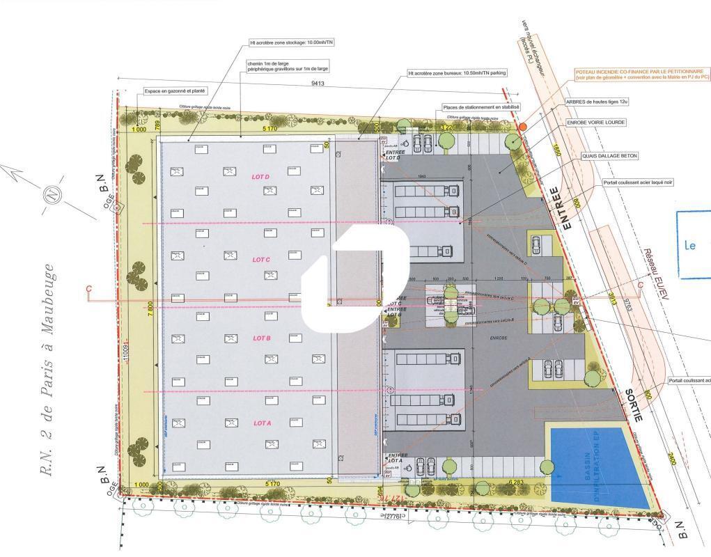 Terrain dans Le Plessis-Belleville à vendre Plan de site– Image 1 sur 3