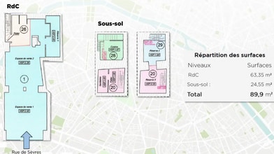71 Rue De Sèvres, Paris à louer Plan cadastral– Image 2 sur 2
