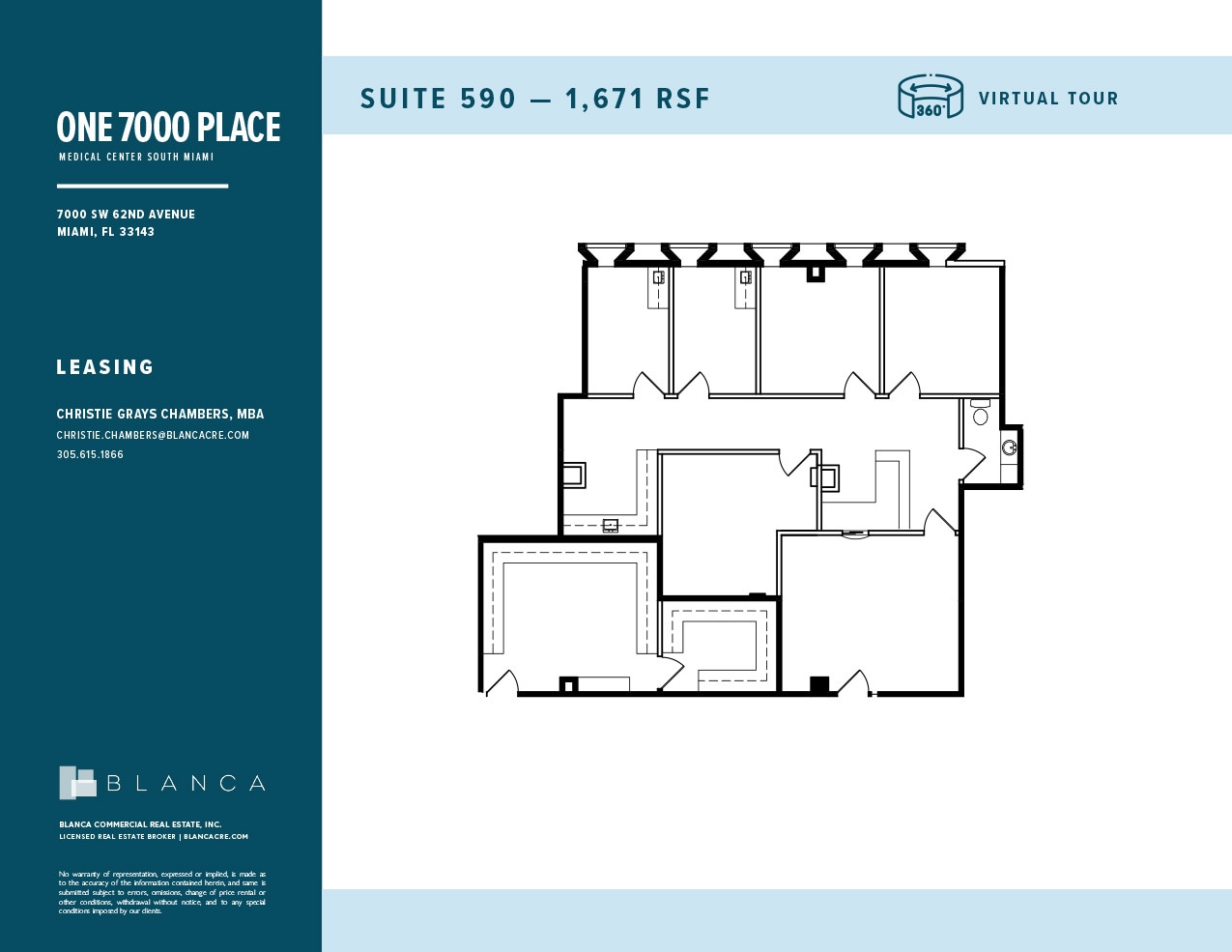 7000 SW 62nd Ave, Miami, FL à louer Plan d’étage– Image 1 sur 1