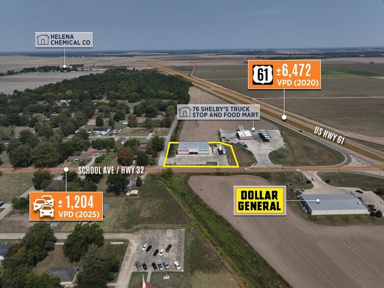 1011 E School Ave, Shelby, MS à vendre - Photo de l’immeuble – Image 2 sur 10