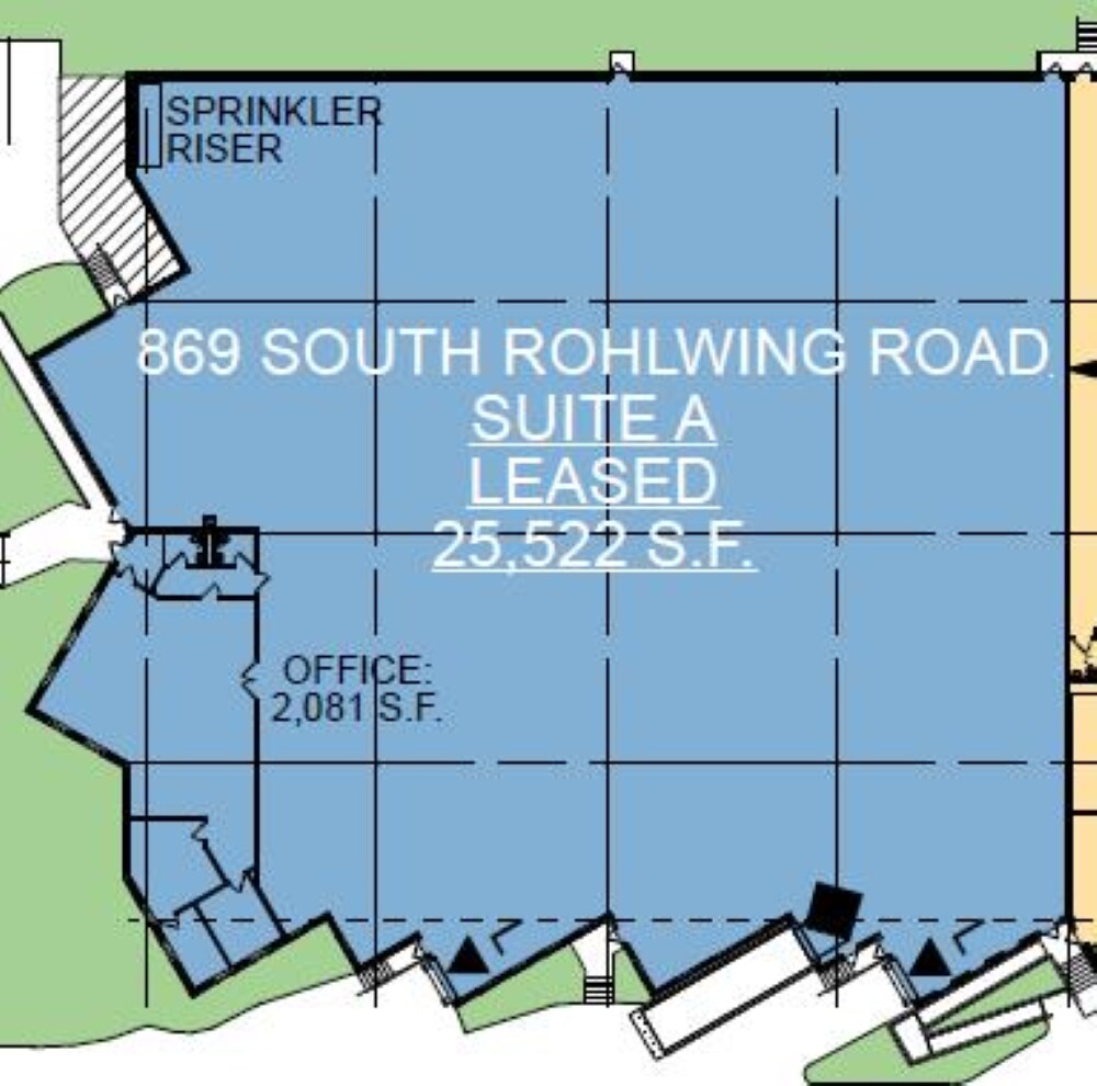 869 S Rt 53, Addison, IL à louer Plan d’étage– Image 1 sur 1