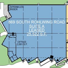 869 S Rt 53, Addison, IL à louer Plan d’étage– Image 1 sur 1