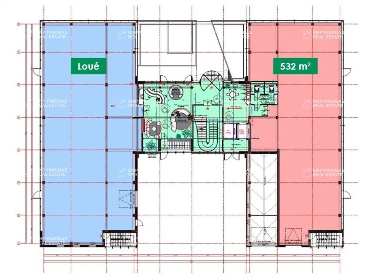 Bureau dans Lyon à louer Plan d’étage– Image 1 sur 1