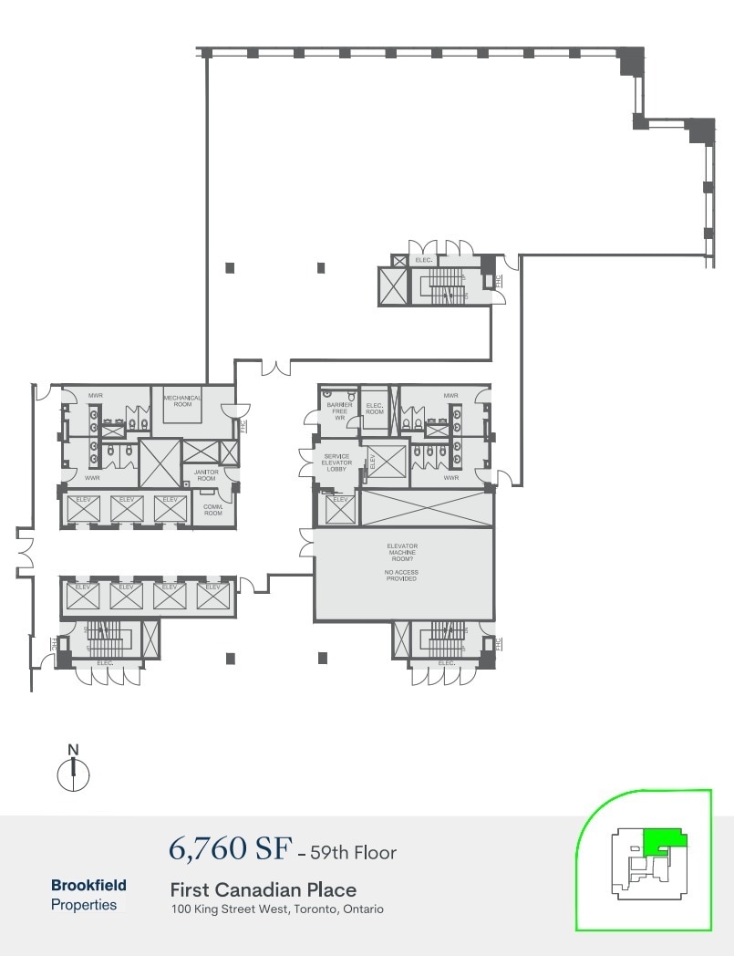 100 King St W, Toronto, ON à louer Plan d’étage– Image 1 sur 1