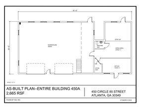 458 85 Cir, Atlanta, GA à louer Plan de site– Image 1 sur 1