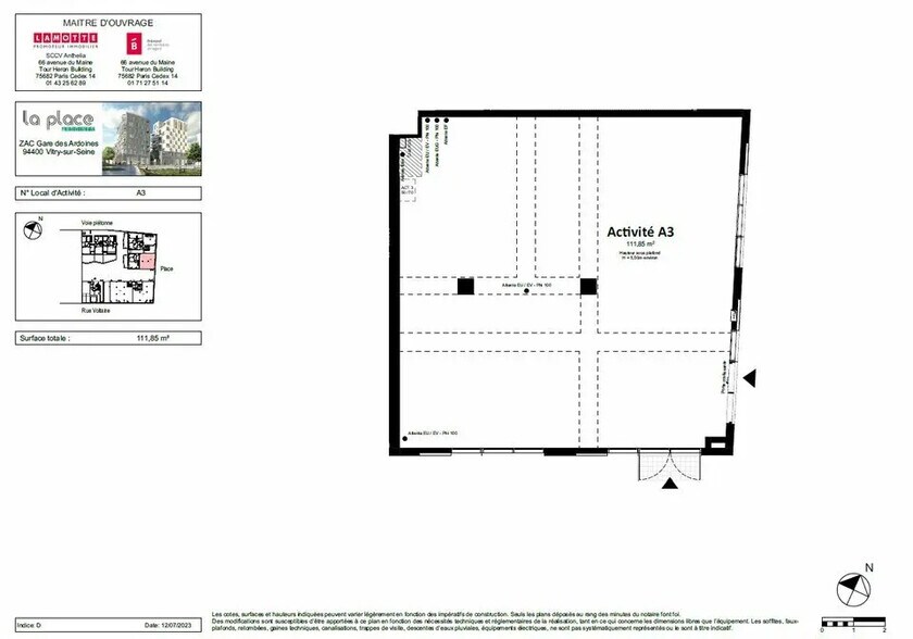 Bureau dans Vitry-sur-Seine à vendre - Plan d’étage – Image 2 sur 3