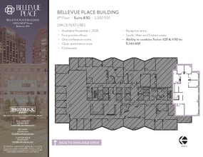 10500 NE 8th St, Bellevue, WA à louer Plan d’étage– Image 1 sur 1
