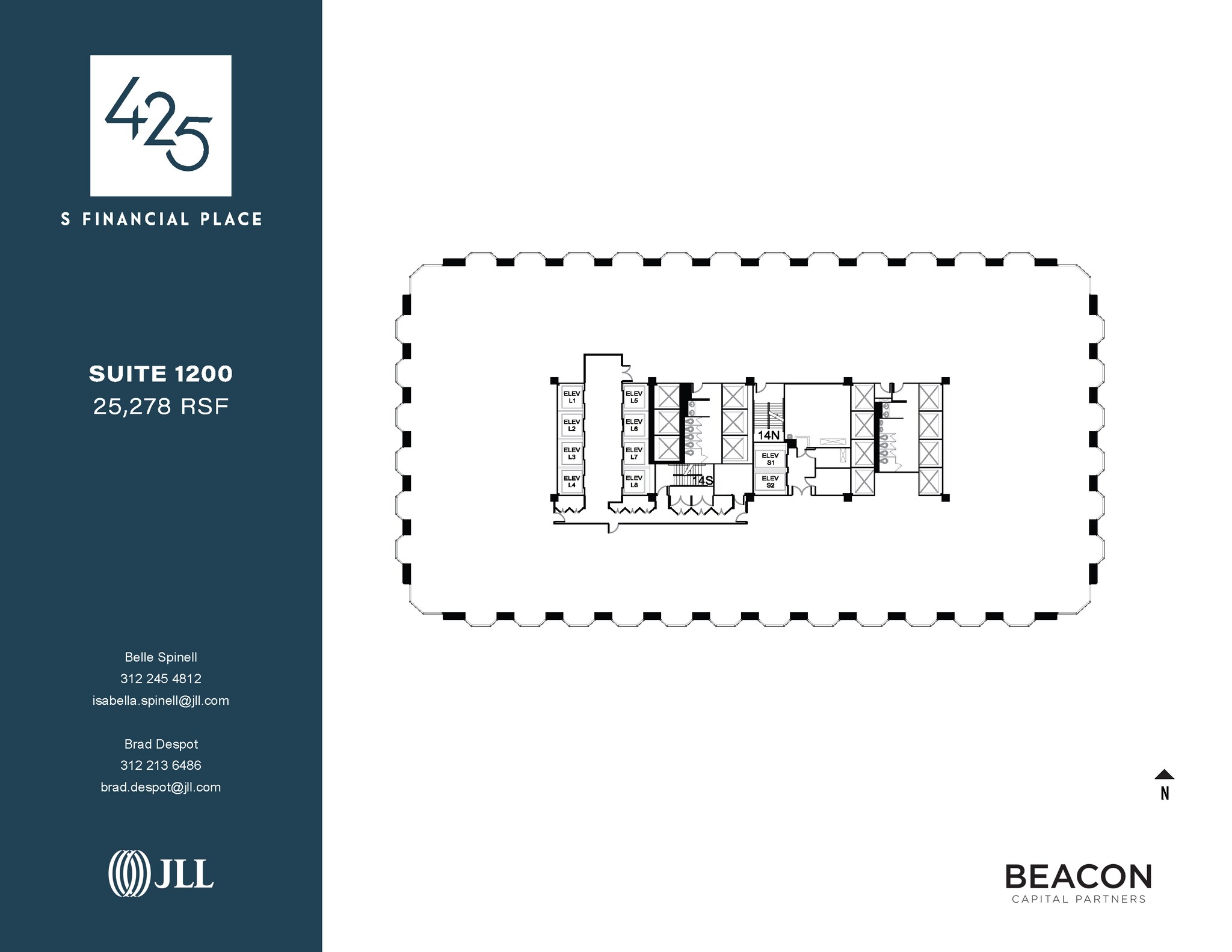 425 S Financial Pl, Chicago, IL à louer Plan d’étage– Image 1 sur 1