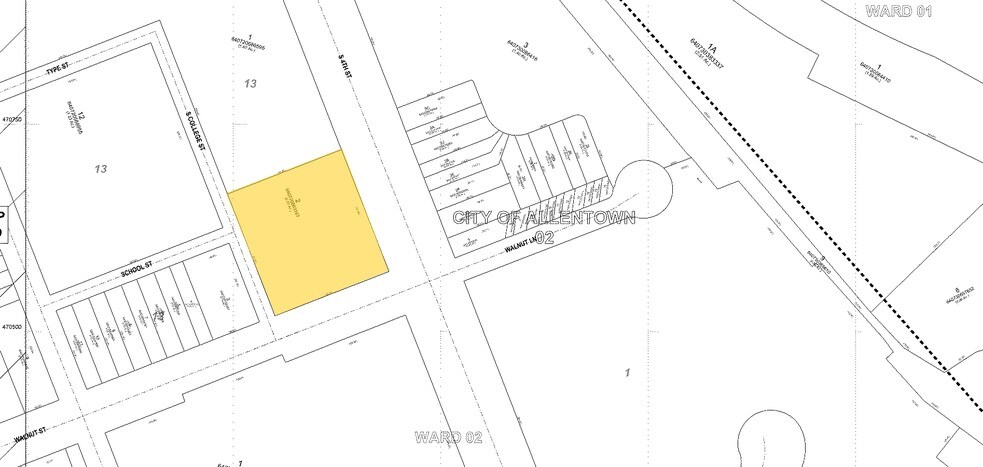 401-411 W Walnut St, Allentown, PA à louer - Plan cadastral – Image 3 sur 10