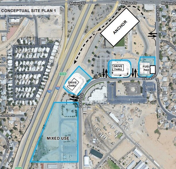 SEQ Mojave Dr & I-15, Victorville, CA à louer - Plan de site – Image 2 sur 3