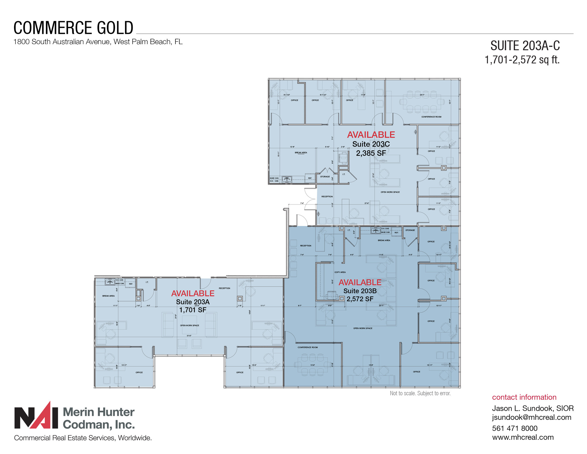 1800 S Australian Ave, West Palm Beach, FL à louer Plan d’étage– Image 1 sur 3