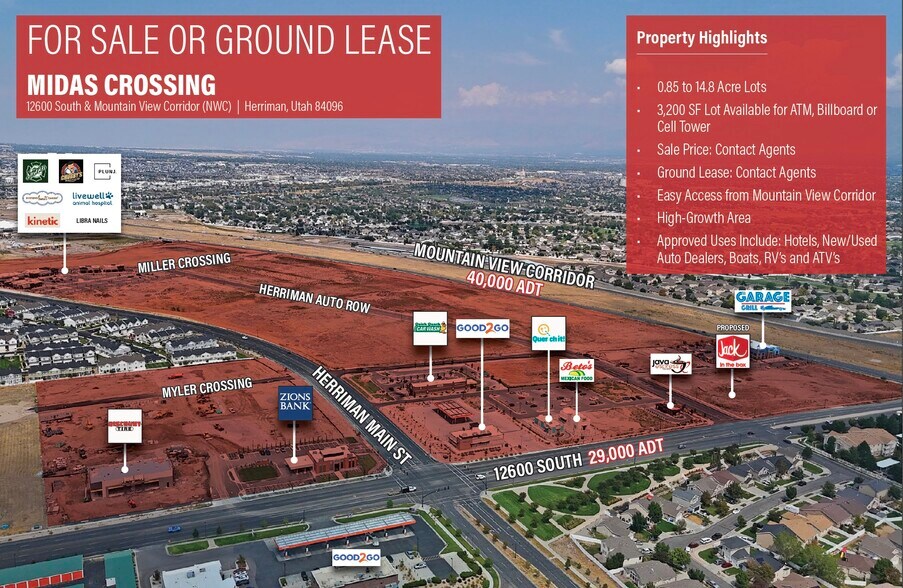 NWC Mountain View Corridor & 12600 South, Herriman, UT à vendre - Photo de l’immeuble – Image 1 sur 1