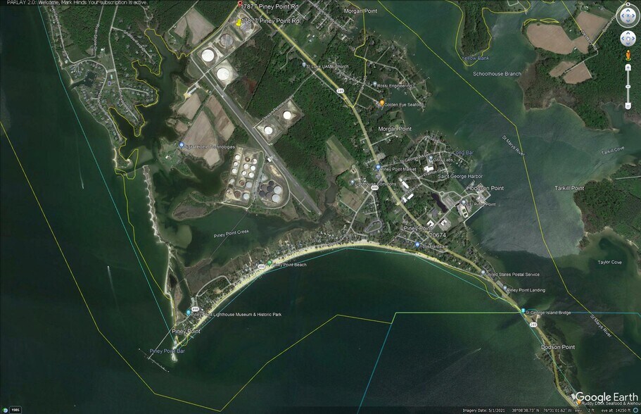 17877 Piney Point Rd, Tall Timbers, MD à vendre - Aérien – Image 2 sur 3