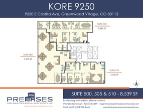 9250 E Costilla Ave, Greenwood Village, CO à louer Plan d’étage– Image 2 sur 2