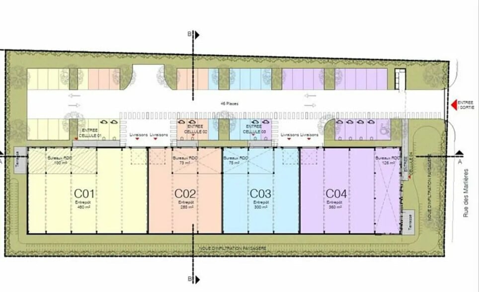 Industriel/Logistique dans Avelin à louer - Plan d’étage – Image 3 sur 8
