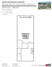 2601-2621 Aero Dr, Grand Prairie, TX à louer Plan d’étage– Image 1 sur 1