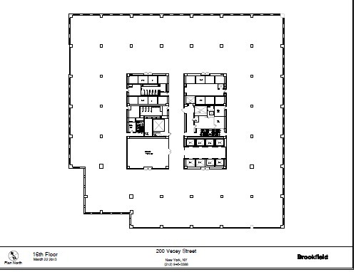 200 Vesey St, New York, NY à louer Plan d’étage– Image 1 sur 1