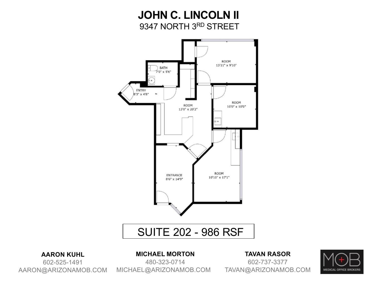 9327 N 3rd St, Phoenix, AZ à louer Plan d’étage– Image 1 sur 1