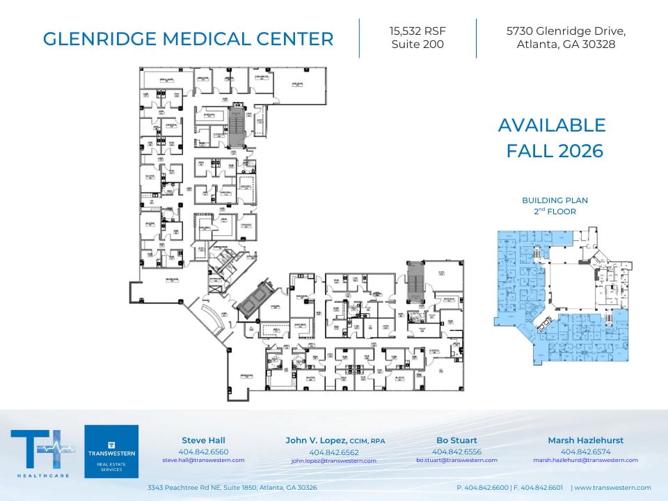 5730 Glenridge Dr NE, Atlanta, GA à louer Plan d’étage– Image 1 sur 2