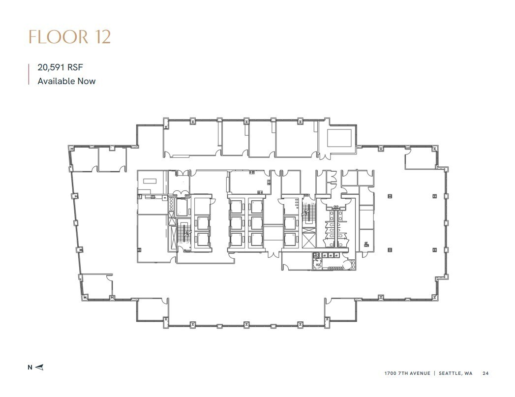 1700 7th Ave, Seattle, WA à louer Plan d’étage– Image 1 sur 1