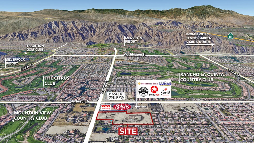 Avenue 50, Indio, CA à vendre - Aérien – Image 2 sur 5