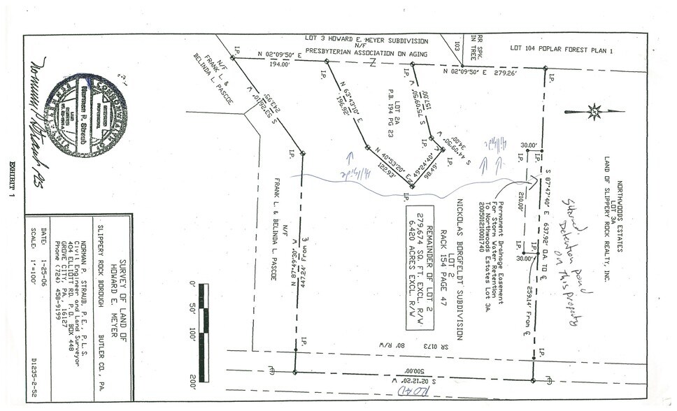 Grove City Rd, Slippery Rock, PA à vendre - Plan de site – Image 2 sur 2