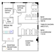 695 Mansell Rd, Roswell, GA à louer Plan d’étage– Image 1 sur 1