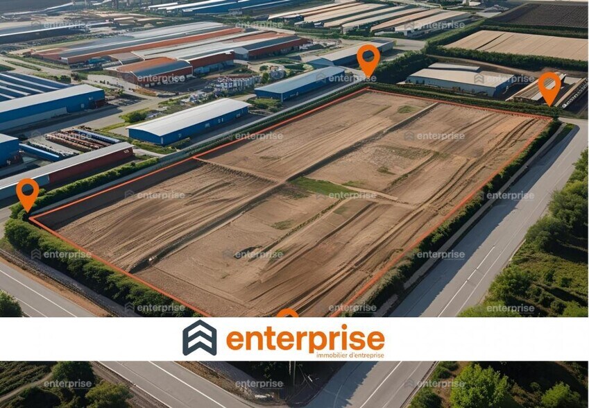 Terrain dans Amiens à louer - Aérien – Image 1 sur 1