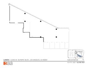 11355 W Olympic Blvd, Los Angeles, CA à louer Plan de site– Image 1 sur 5