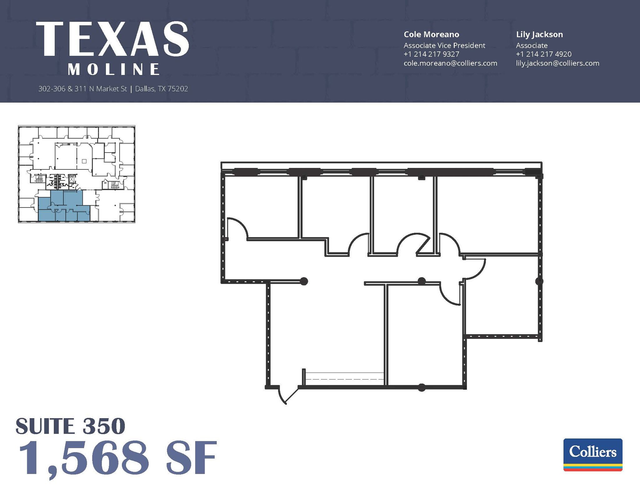 311 N Market St, Dallas, TX à louer Plan d’étage– Image 1 sur 1