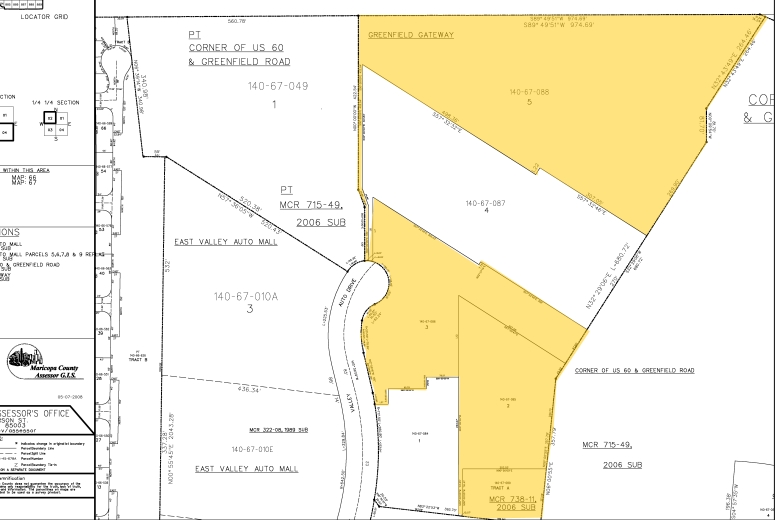 1728 S Greenfield Rd, Mesa, AZ à louer - Plan cadastral – Image 3 sur 11