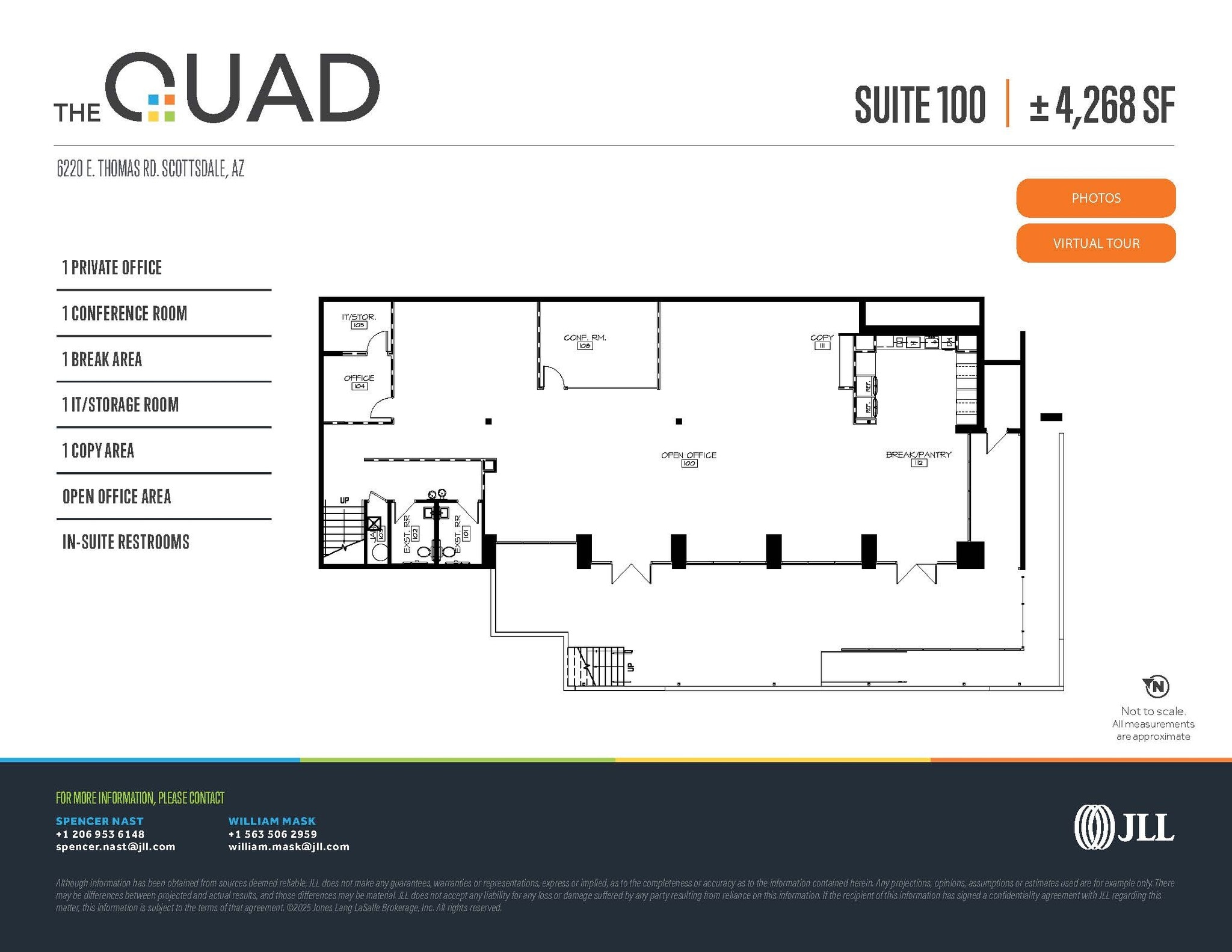 6320 E Thomas Rd, Scottsdale, AZ à louer Plan d’étage– Image 1 sur 4