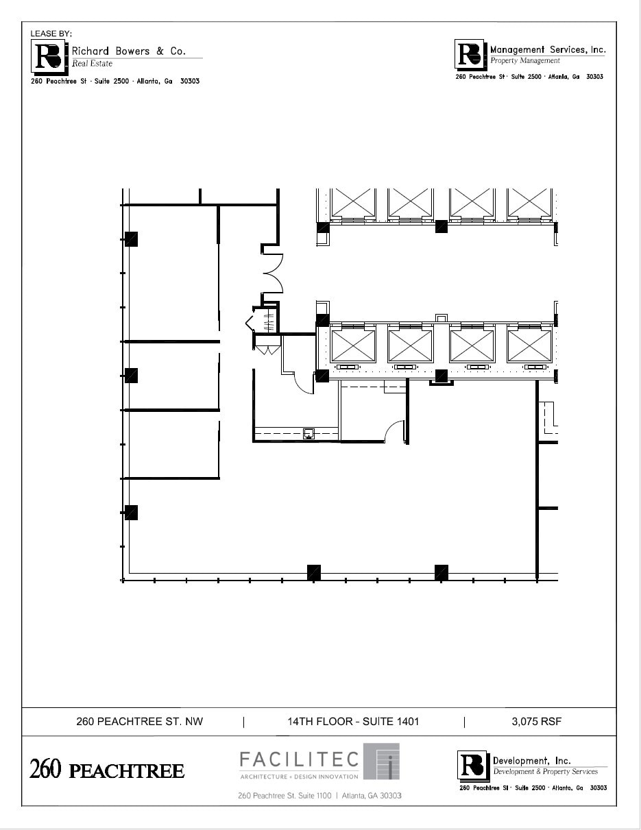 260-270 Peachtree St NW, Atlanta, GA à louer Plan d’étage– Image 1 sur 1