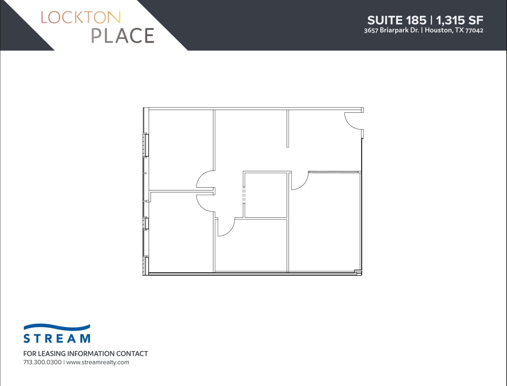 3657 Briarpark Dr, Houston, TX à louer Plan d’étage– Image 1 sur 1