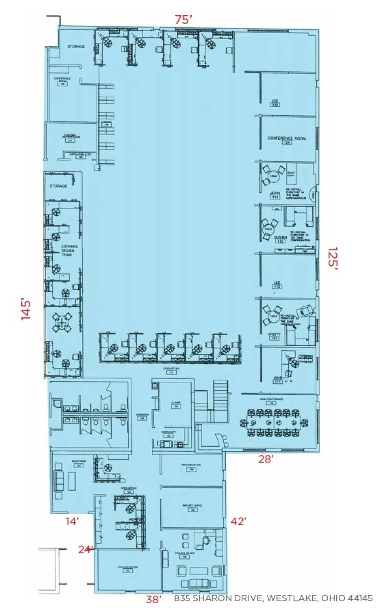 835 Sharon Dr, Westlake, OH à louer Plan d’étage– Image 1 sur 1