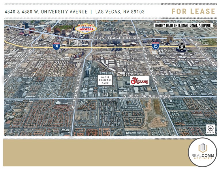 4840 W University Ave, Las Vegas, NV à louer - Aérien – Image 3 sur 6