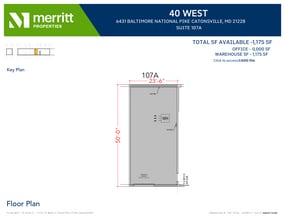 6431 Baltimore National Pike, Baltimore, MD à louer Plan d’étage– Image 1 sur 1