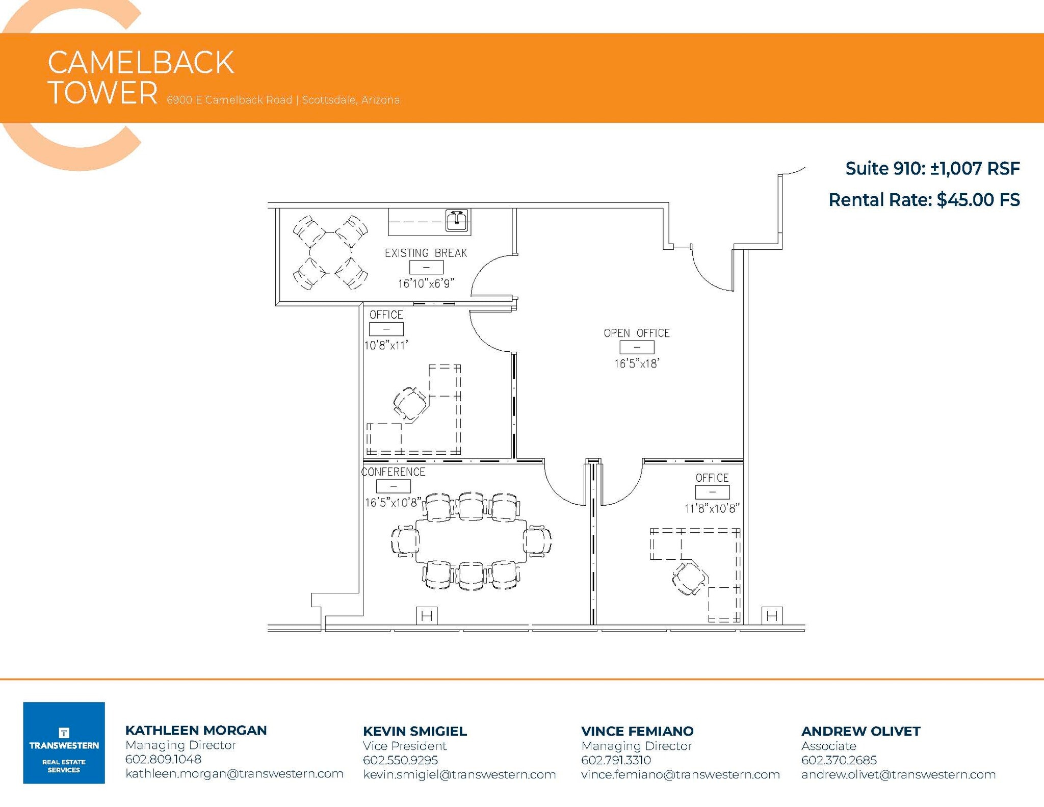 6900 E Camelback Rd, Scottsdale, AZ à louer Plan d’étage– Image 1 sur 1