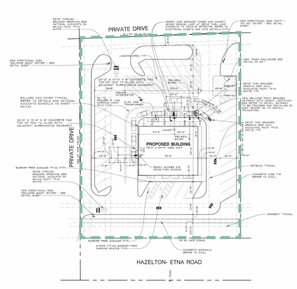 9031 Hazelton-Etna Road SW, Pataskala, OH à louer - Plan de site – Image 2 sur 3