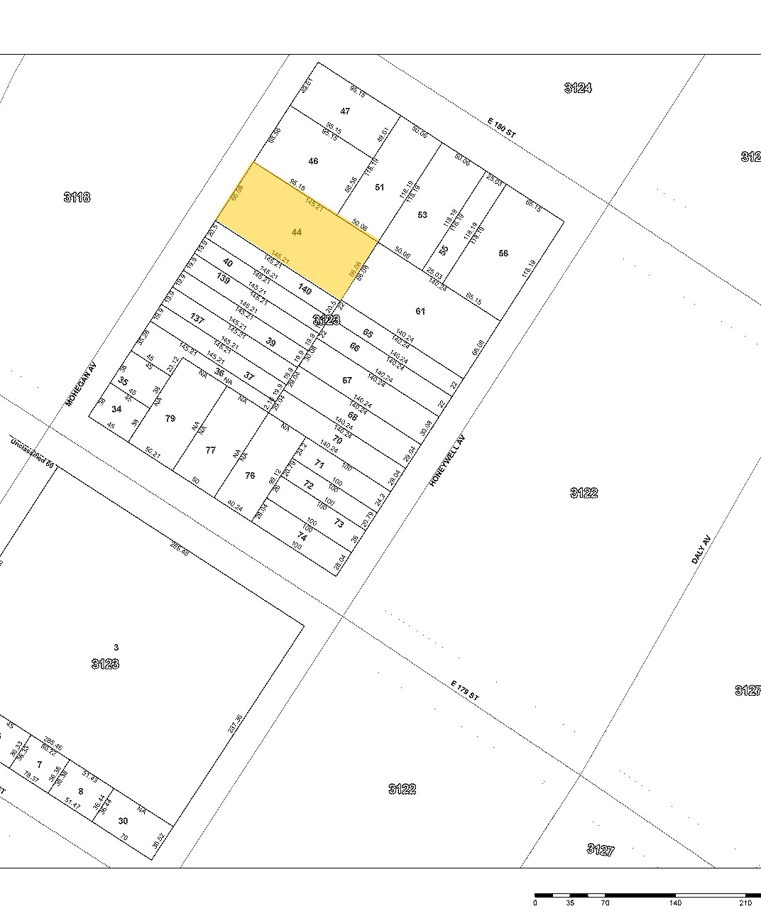2082 Mohegan Ave, Bronx, NY à vendre Plan cadastral– Image 1 sur 2