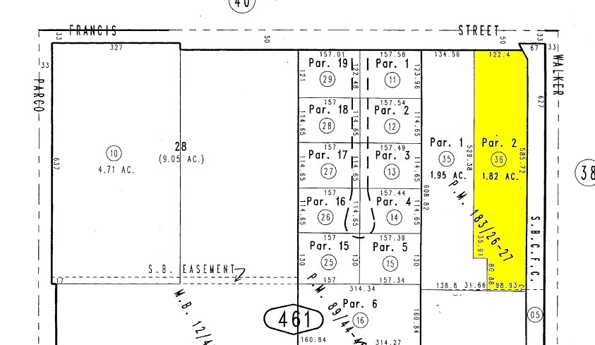 1486-1496 E Francis St, Ontario, CA à louer - Plan cadastral – Image 2 sur 9