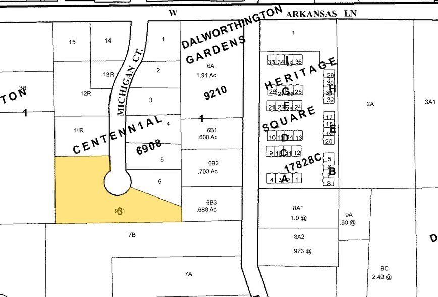 2320 Michigan Ct, Arlington, TX à louer - Plan cadastral – Image 3 sur 3