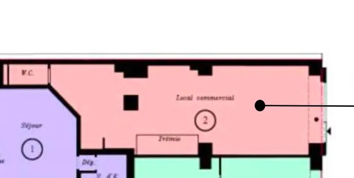 Local commercial dans Paris à louer - Plan d’étage – Image 2 sur 3