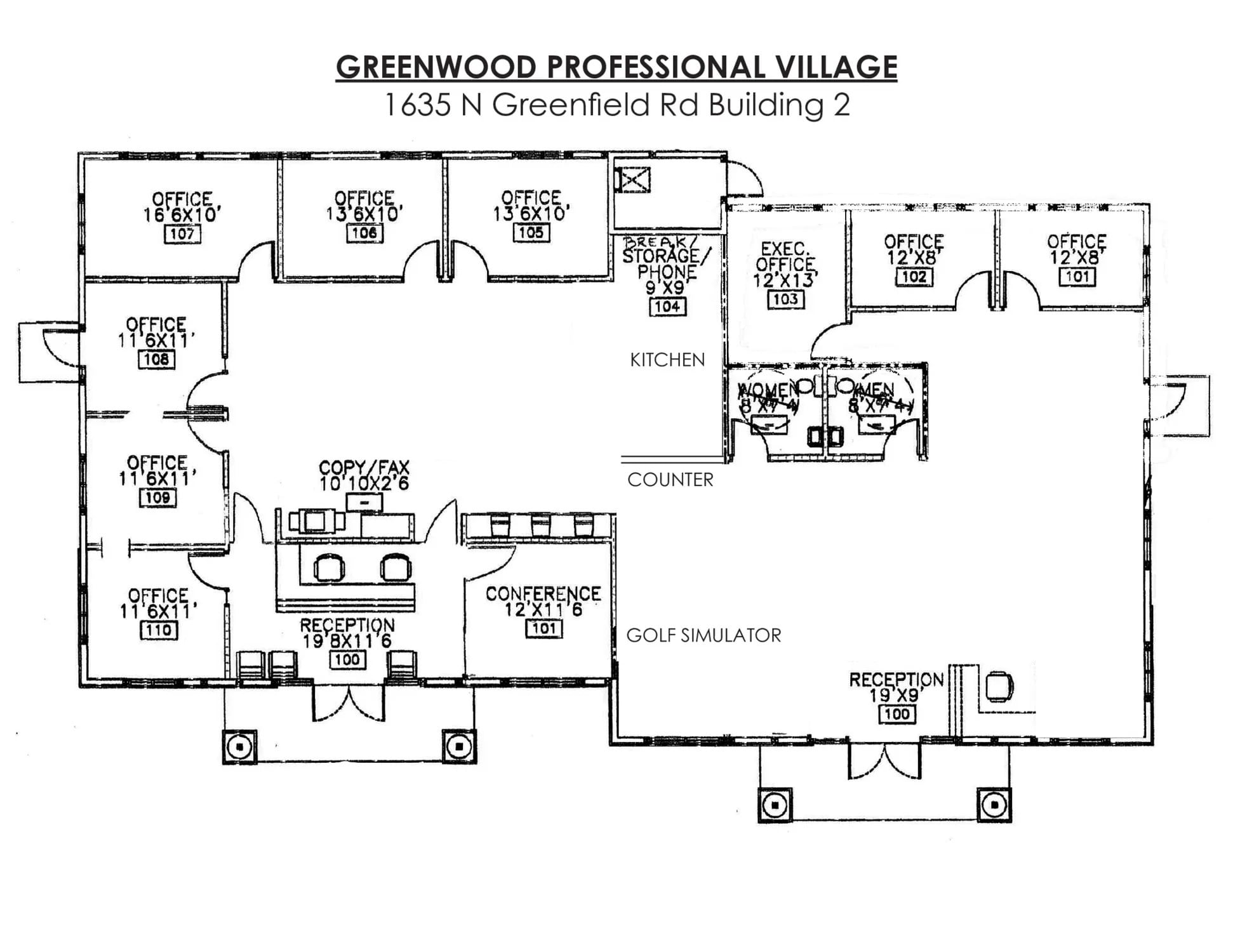 1635 N Greenfield Rd, Mesa, AZ à vendre Plan d’étage– Image 1 sur 8