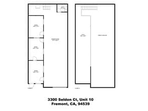 3390 Seldon Ct, Fremont, CA à louer Plan d’étage– Image 2 sur 7