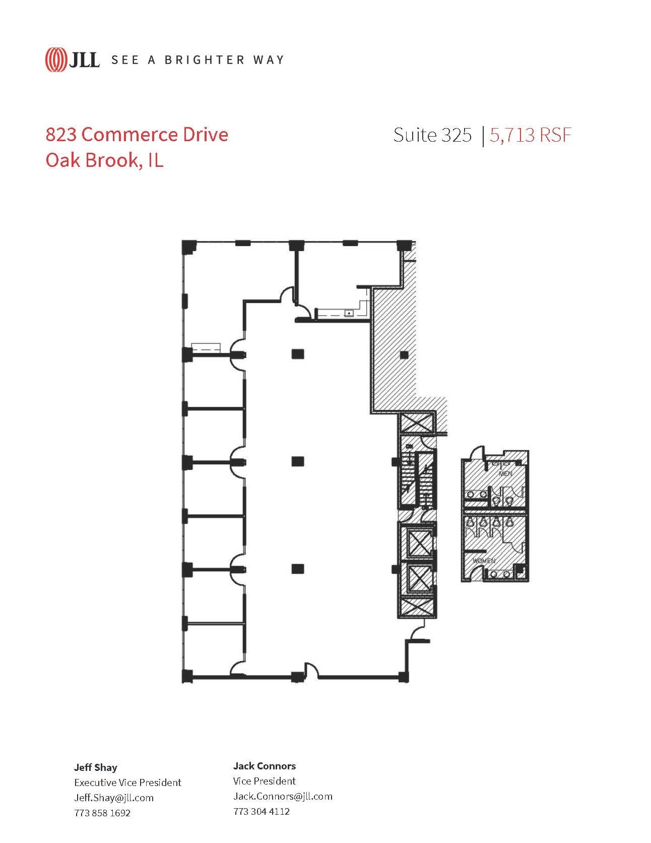 823 Commerce Dr, Oak Brook, IL à louer Plan d’étage– Image 1 sur 2