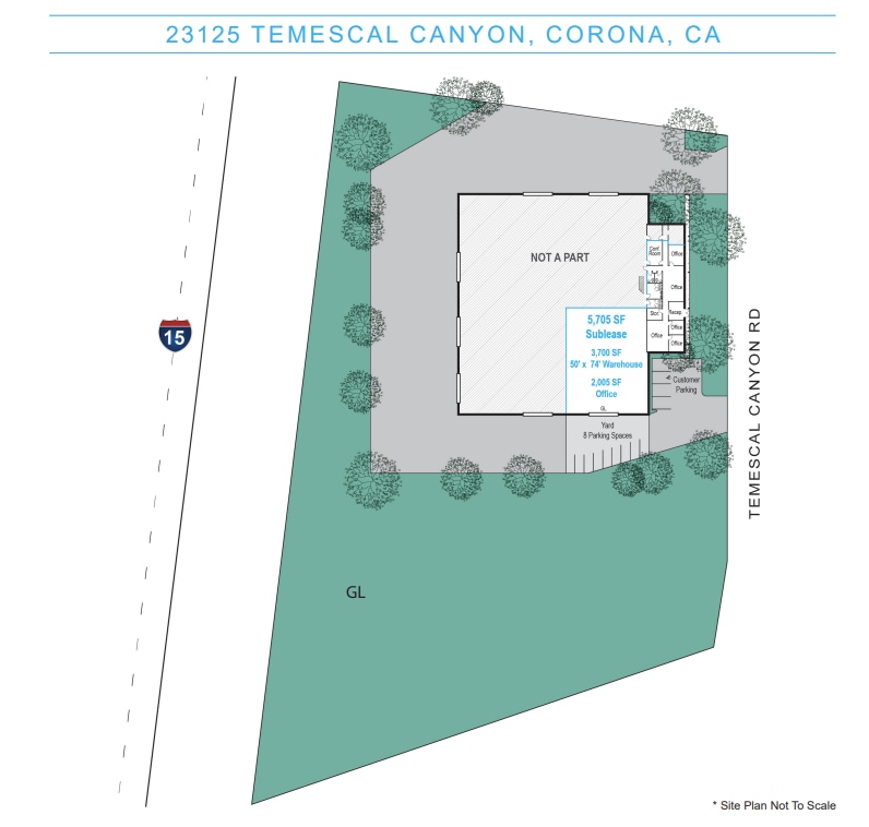 23125 Temescal Canyon Rd, Corona, CA à louer Plan d’étage– Image 1 sur 1