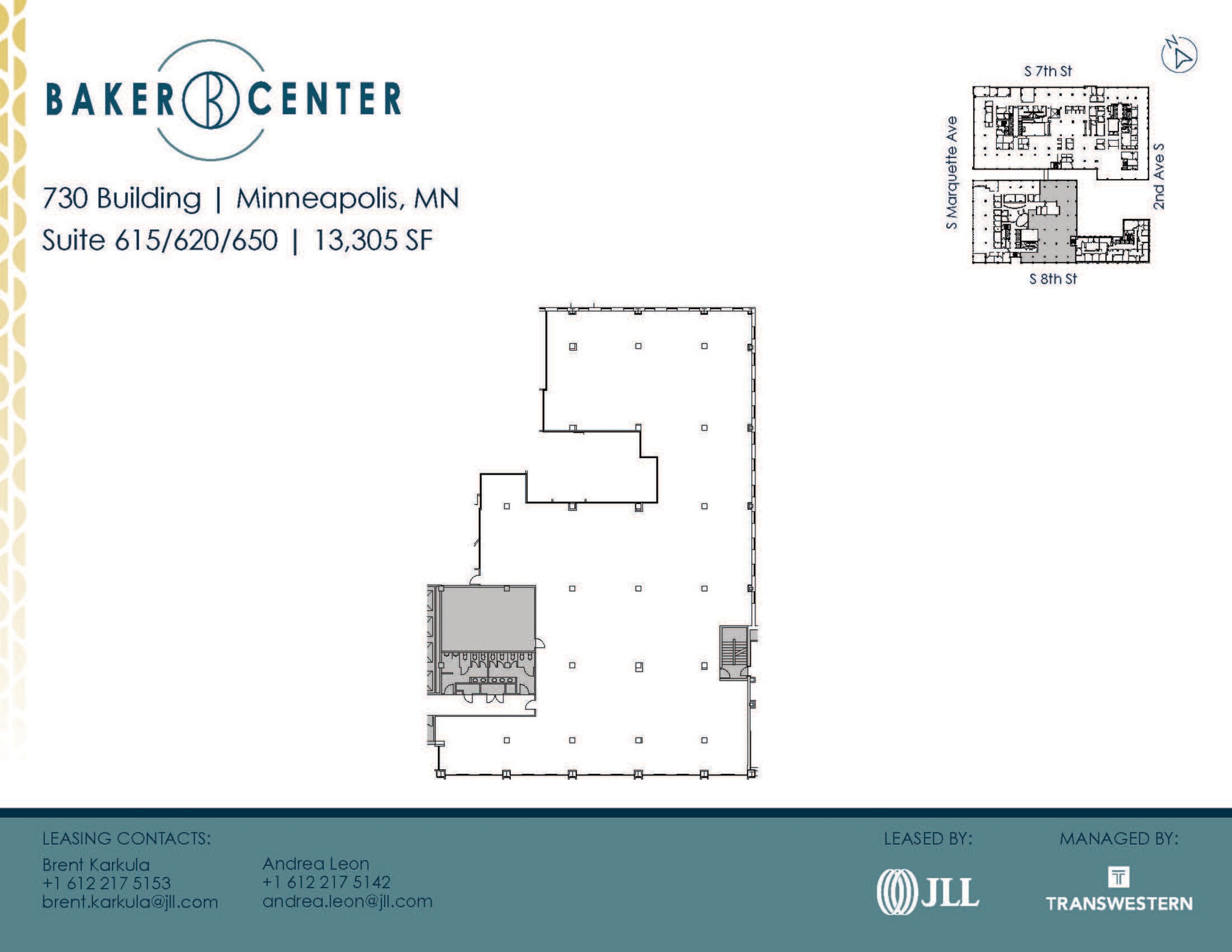 733 Marquette Ave, Minneapolis, MN à louer Plan d’étage– Image 1 sur 1