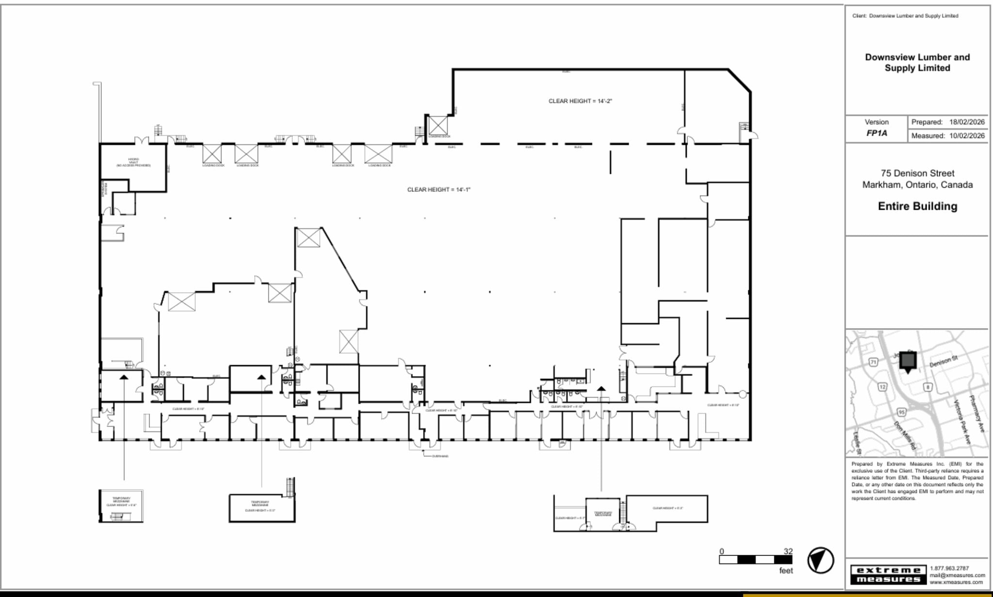 75 Denison St, Markham, ON à louer Plan d’étage– Image 1 sur 12