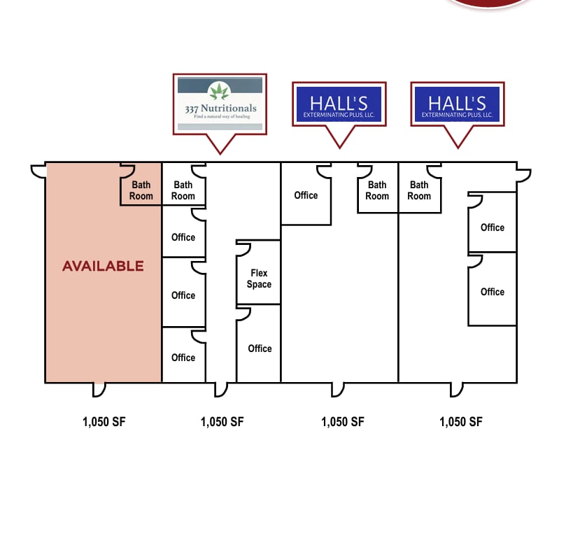 105-111 N Lee St, Benson, NC à vendre Plan d’étage– Image 1 sur 1